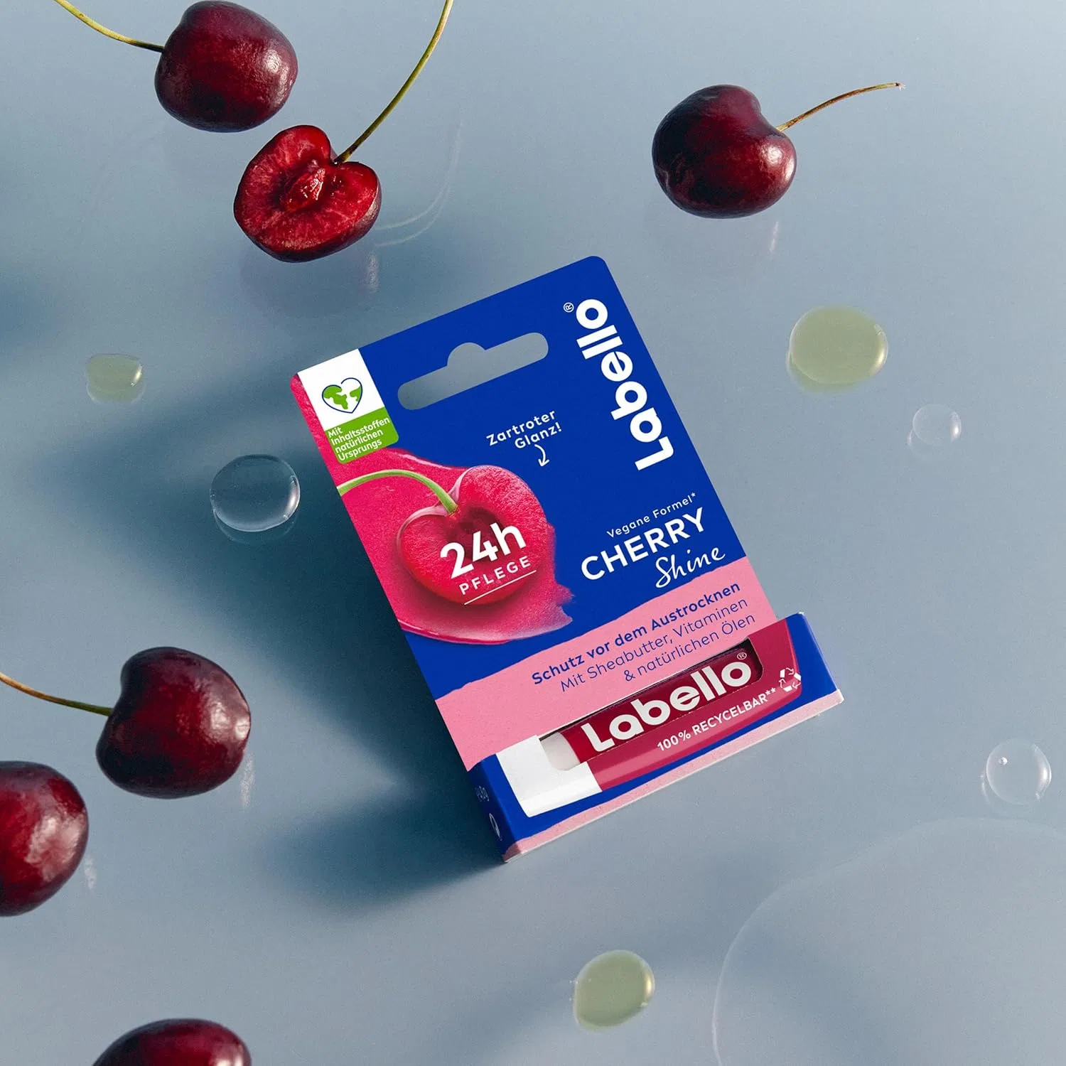 Бальзам для губ с вишневым блеском «Cherry Shine» от Labello Labello — фото 3