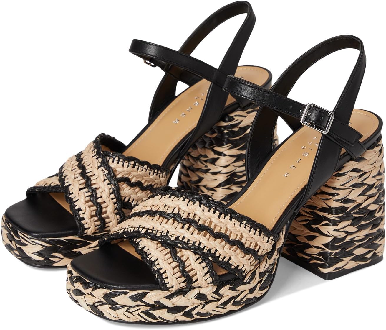 Туфли Marc Fisher LTD Juliey, Black/Light Natural Multi