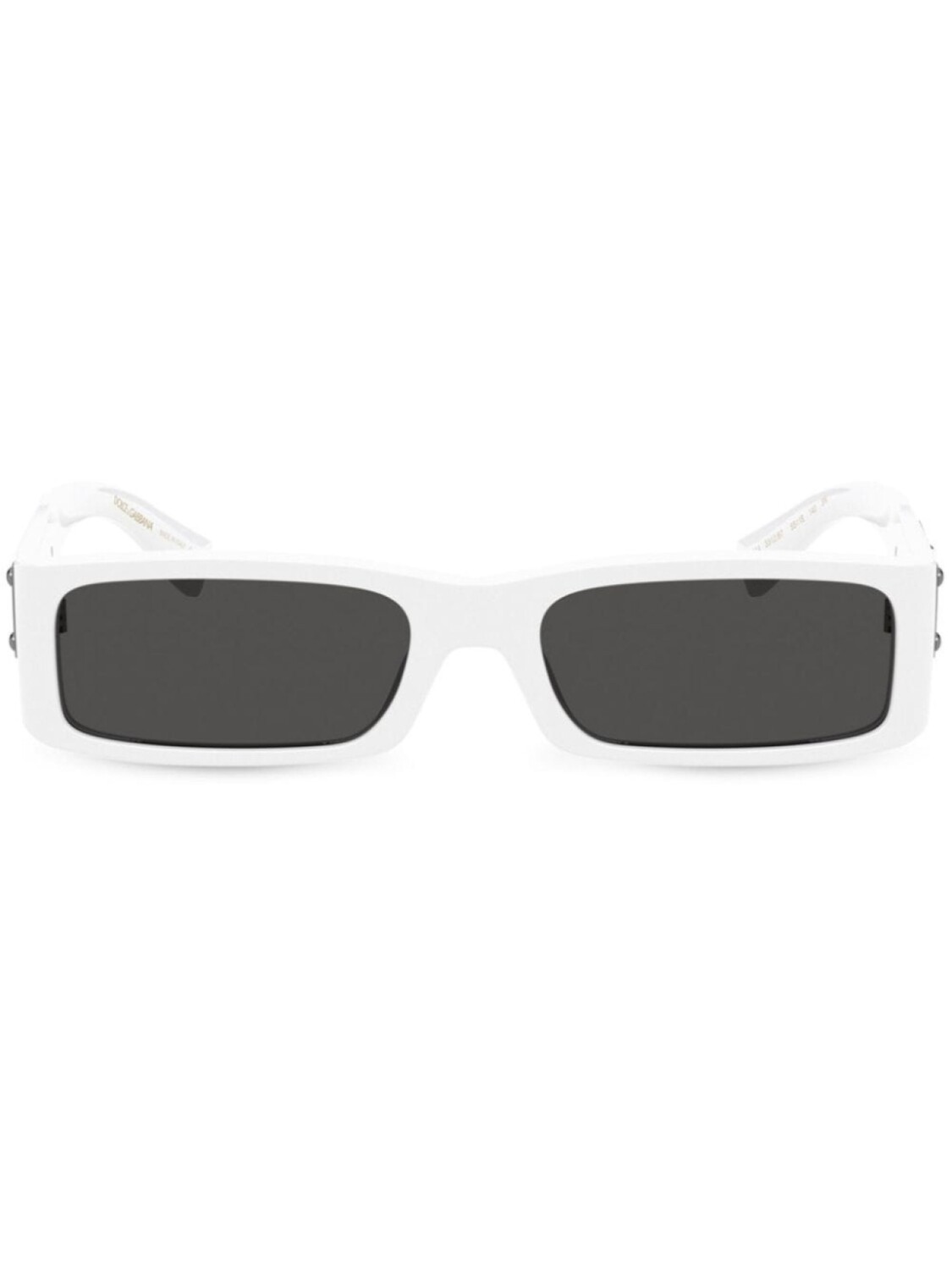 

Dolce & Gabbana Eyewear Re-Edition logo-plaque sunglasses, белый