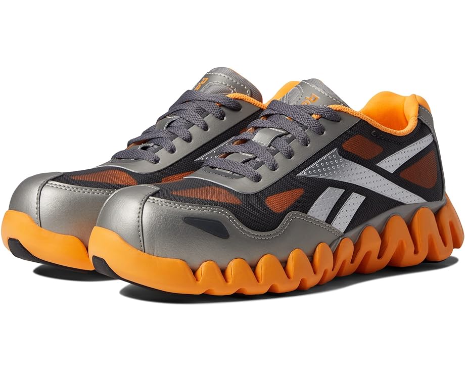 

Кроссовки Reebok Work Zig Pulse Work EH Comp Toe, цвет Silver/Orange