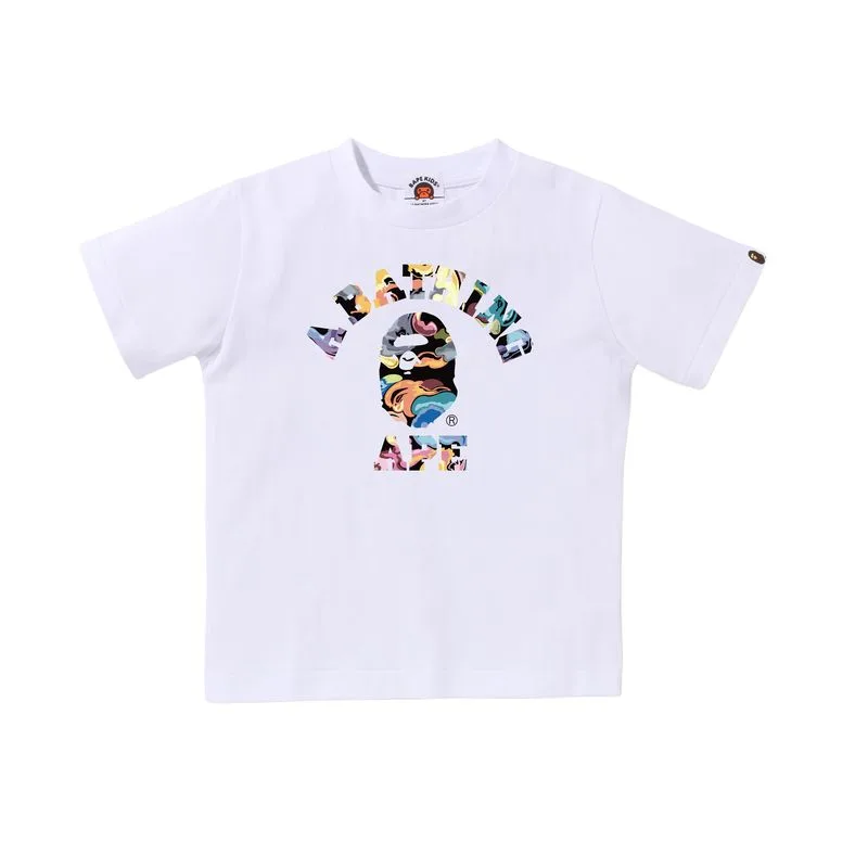 Футболка для детей с круглым вырезом A BATHING APE, черный — фото 3