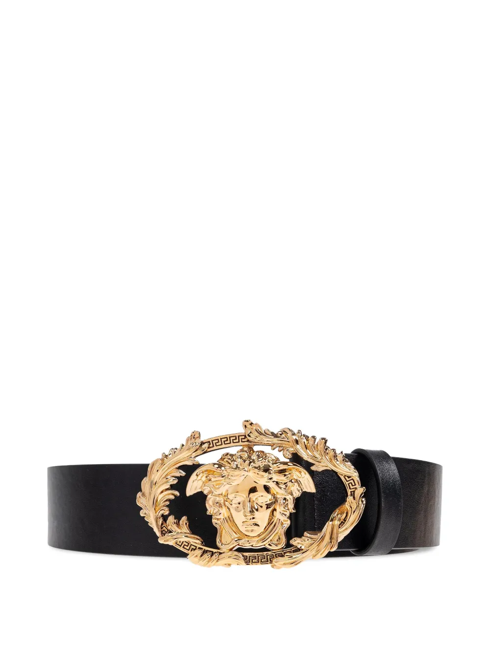 

Кожаный ремень с головой медузы VERSACE, черный