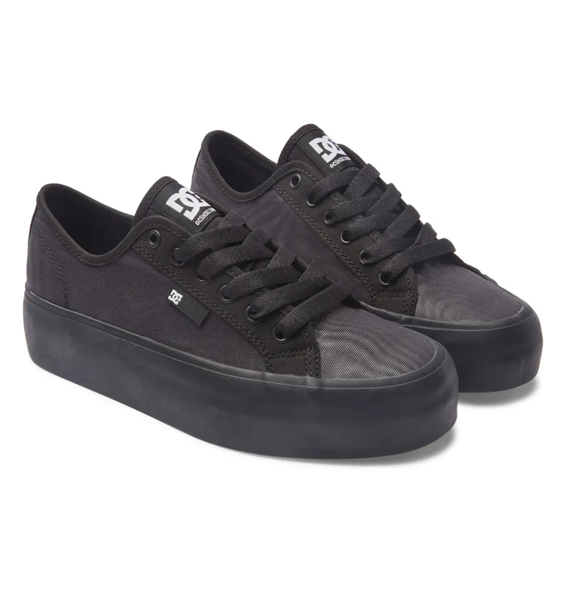 Кроссовки DC Shoes "Ручная платформа", черный, белый