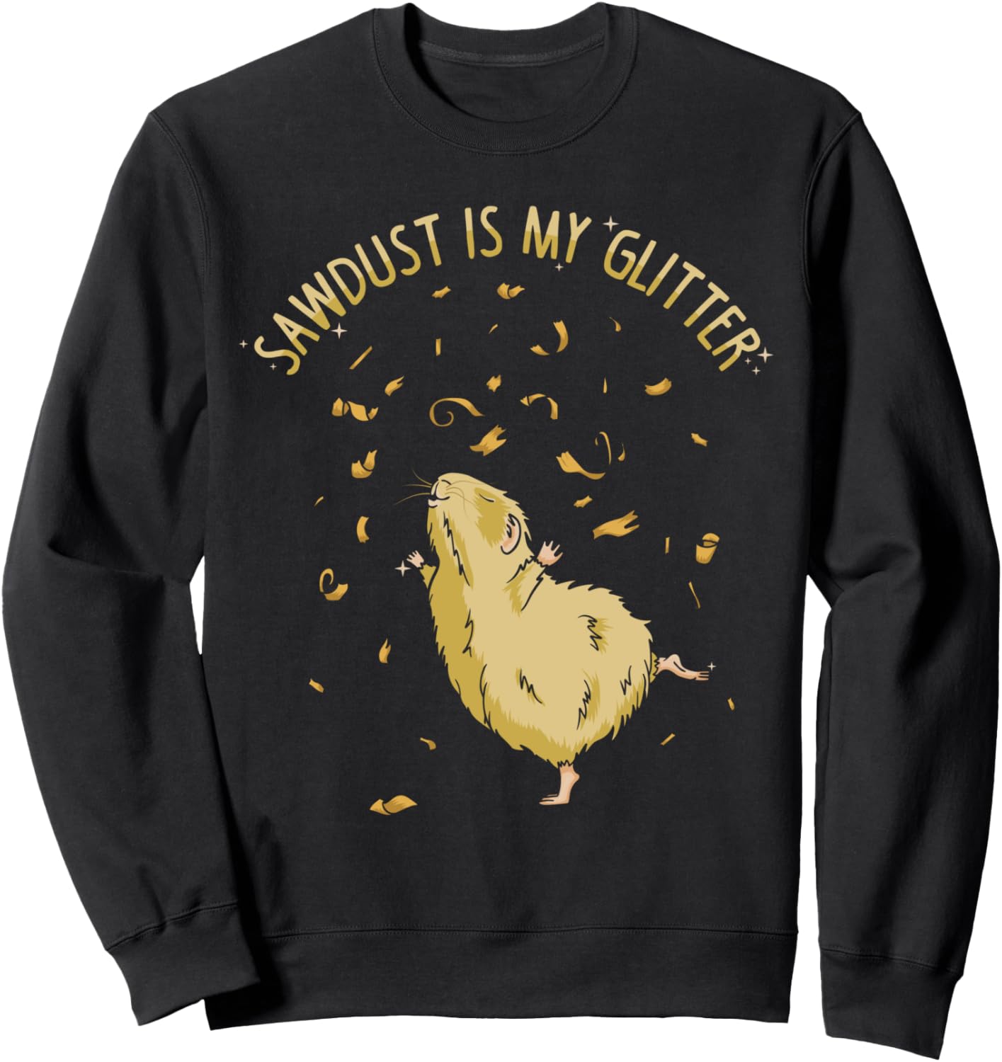

Толстовка с надписью Hamster Sawdust is my Glitter Hamster Girl Gift Hamster Lover, черный