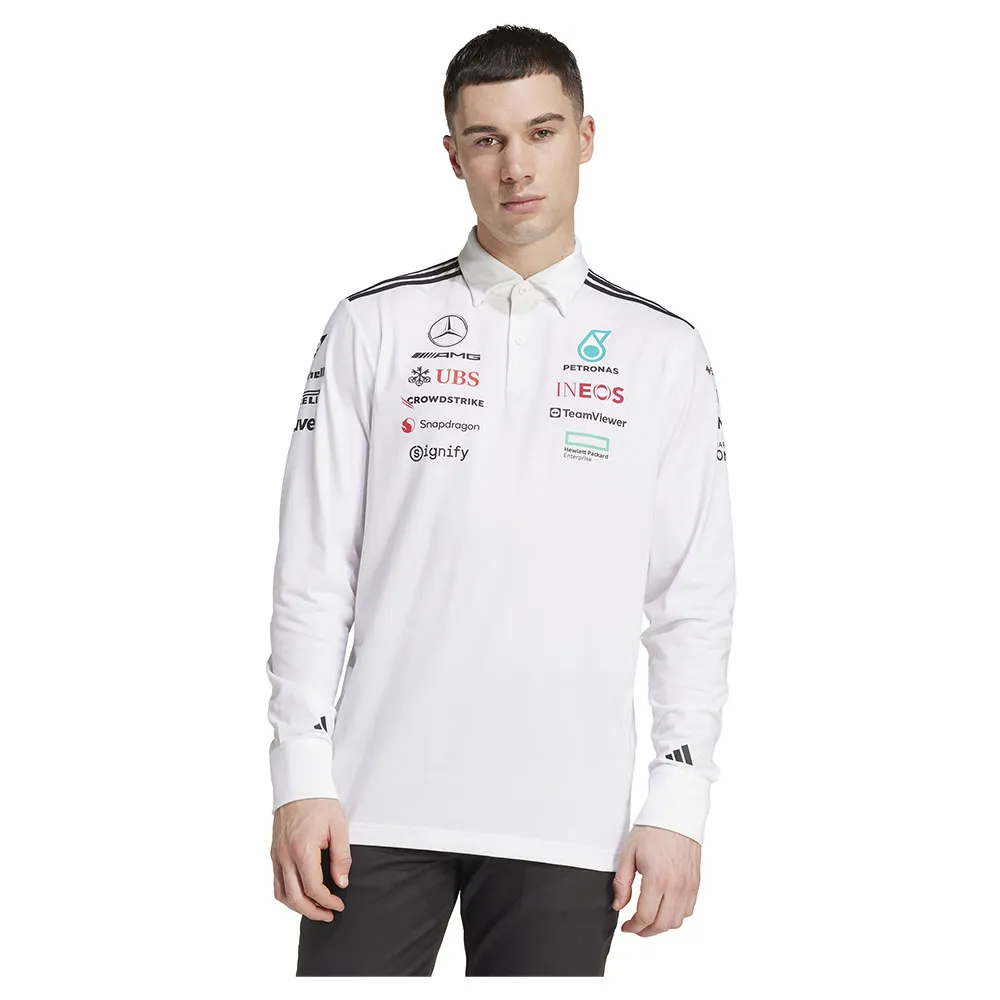 

Поло с длинным рукавом adidas Mercedes TM AMG Petronas F1 Team, белый
