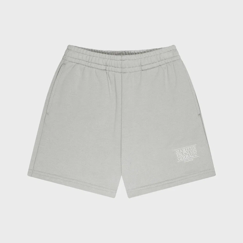 Детские шорты "Classic Logo Sweat" светло-серые от Marithé Kids — фото 2