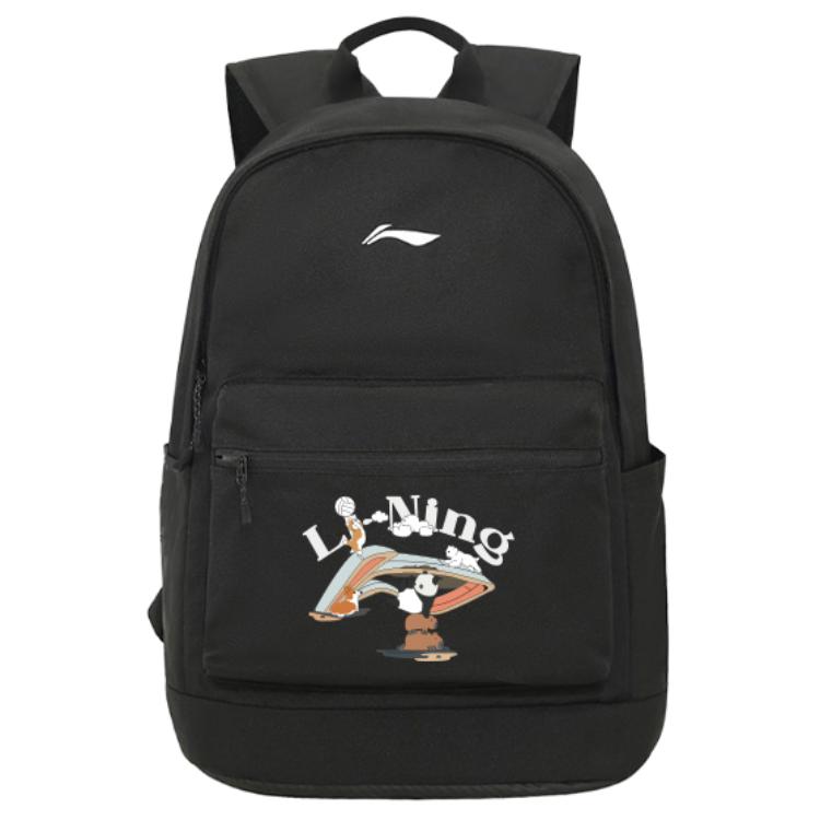 

LINING Полиэстеровый рюкзак унисекс черный, Black* Mixed Animal