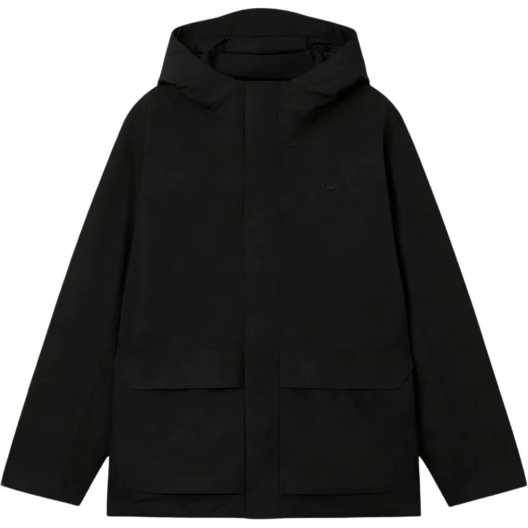 Пуховик мужской с капюшоном LACOSTE, 031/черный