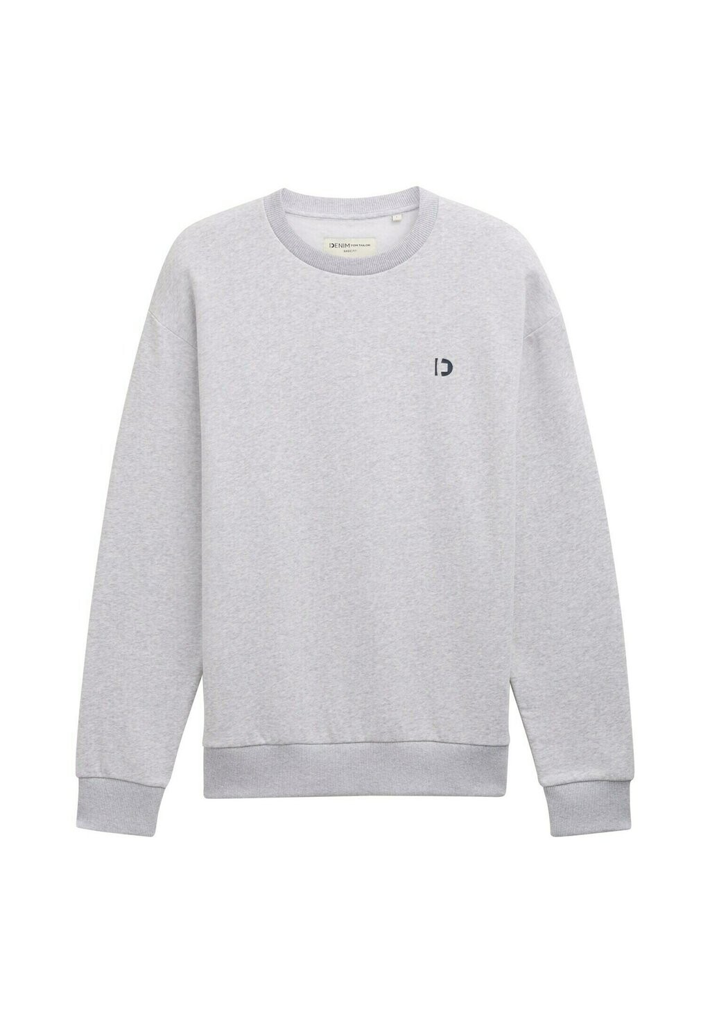 

Толстовка BASIC MIT LOGO PRINT TOM TAILOR DENIM, цвет Mottled Light Grey