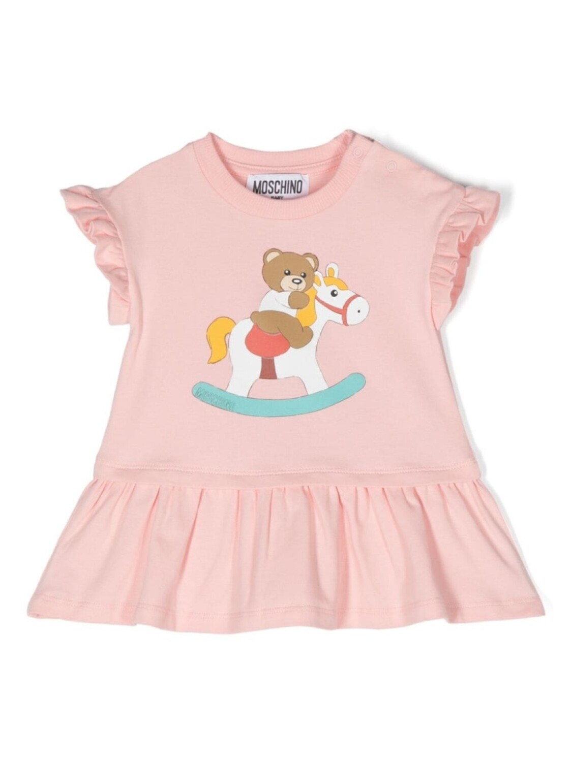 

Moschino Kids платье Teddy Bear, розовый