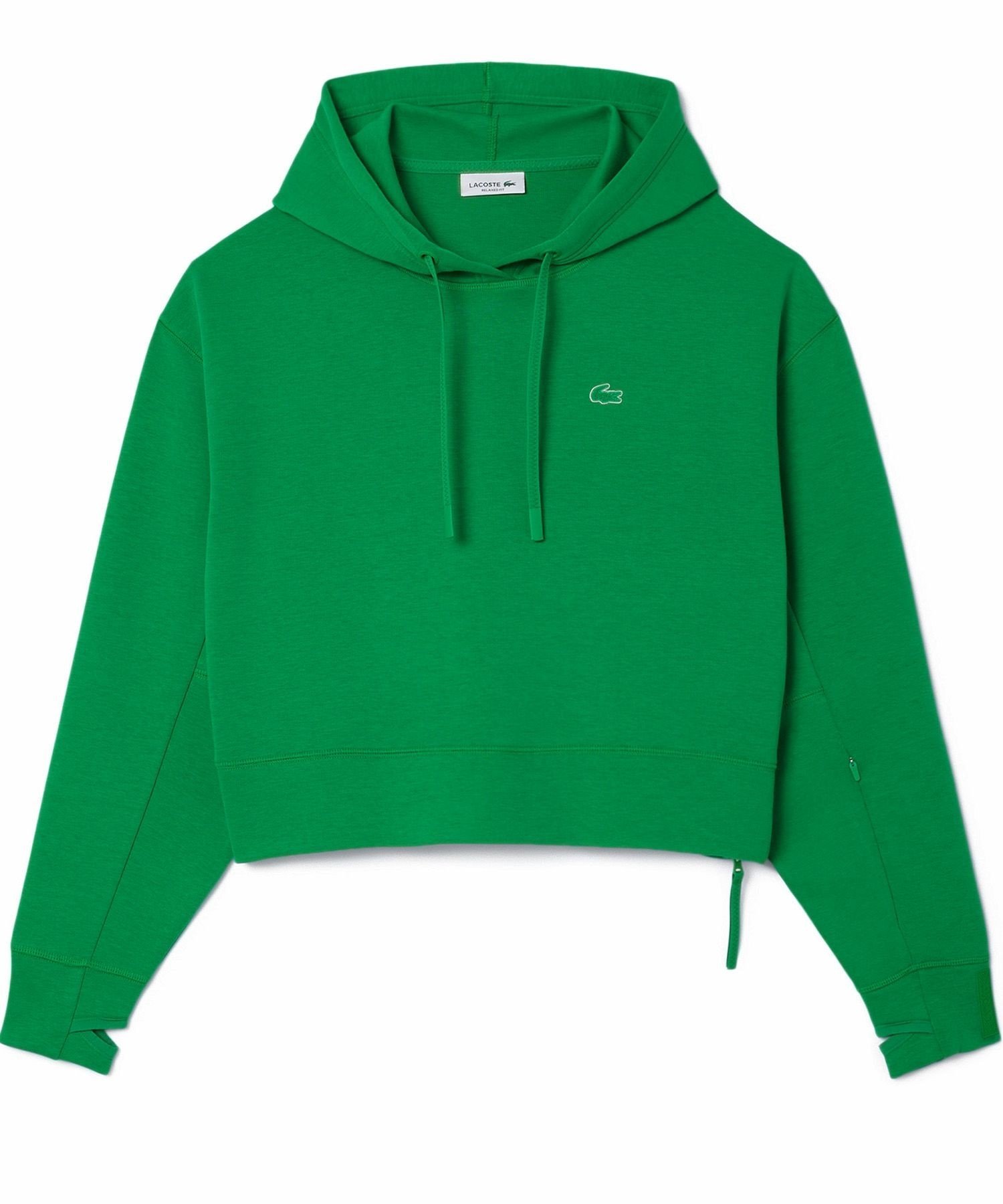 Толстовка LACOSTE Укороченная с капюшоном, Green