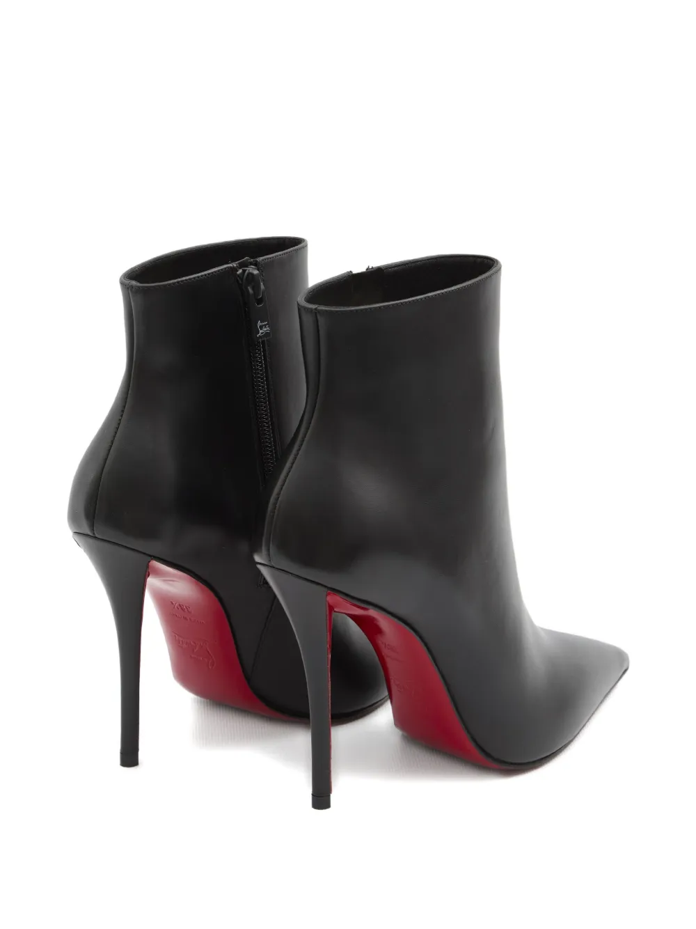 Ботильоны Miss Z с острым носком и шпилькой высотой 100 мм Christian Louboutin, черный — фото 4