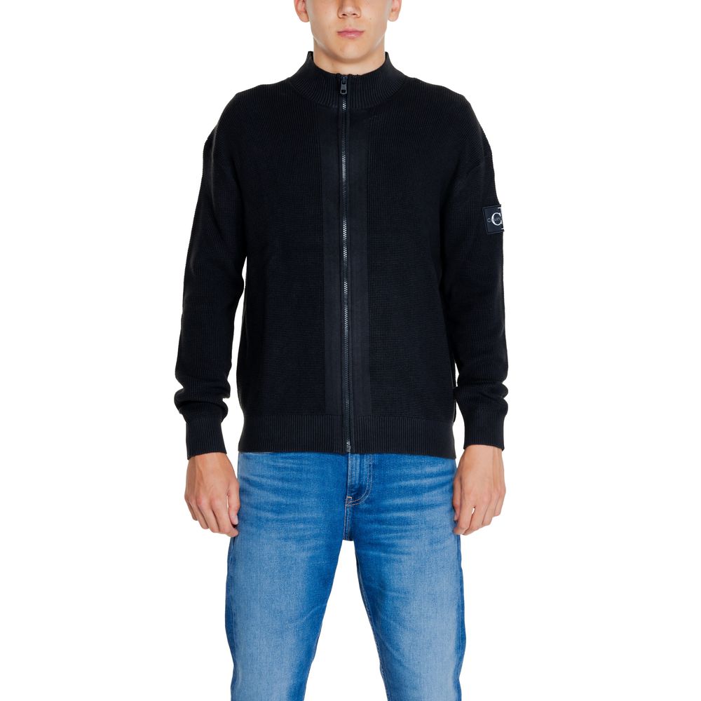 

Черный хлопковый кардиган Rigenerato Calvin Klein Jeans