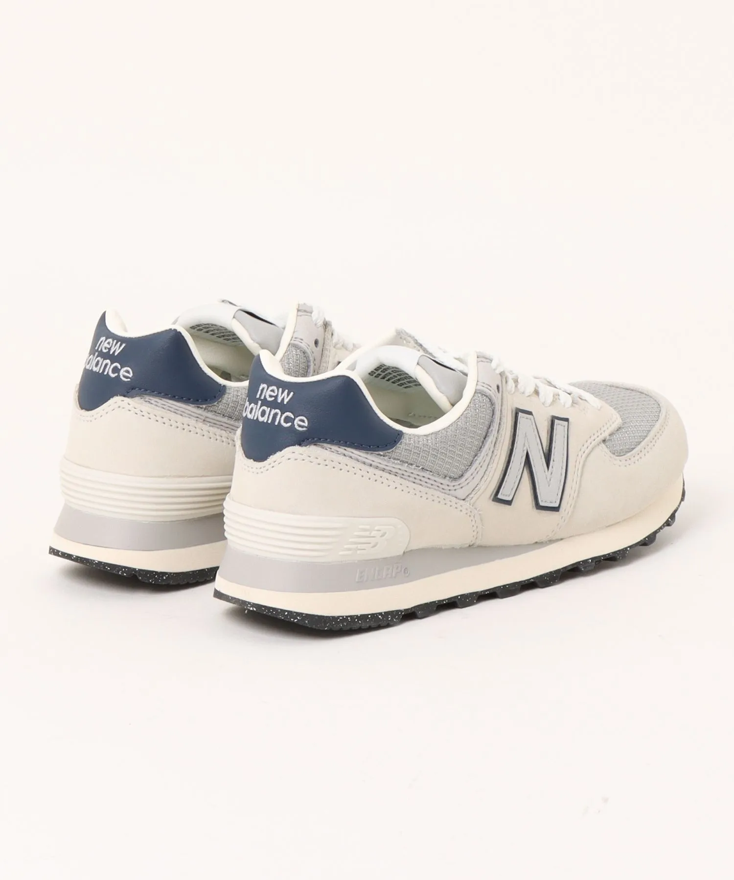 Мужские кроссовки из натуральной кожи New Balance U574SRR белые — фото 2