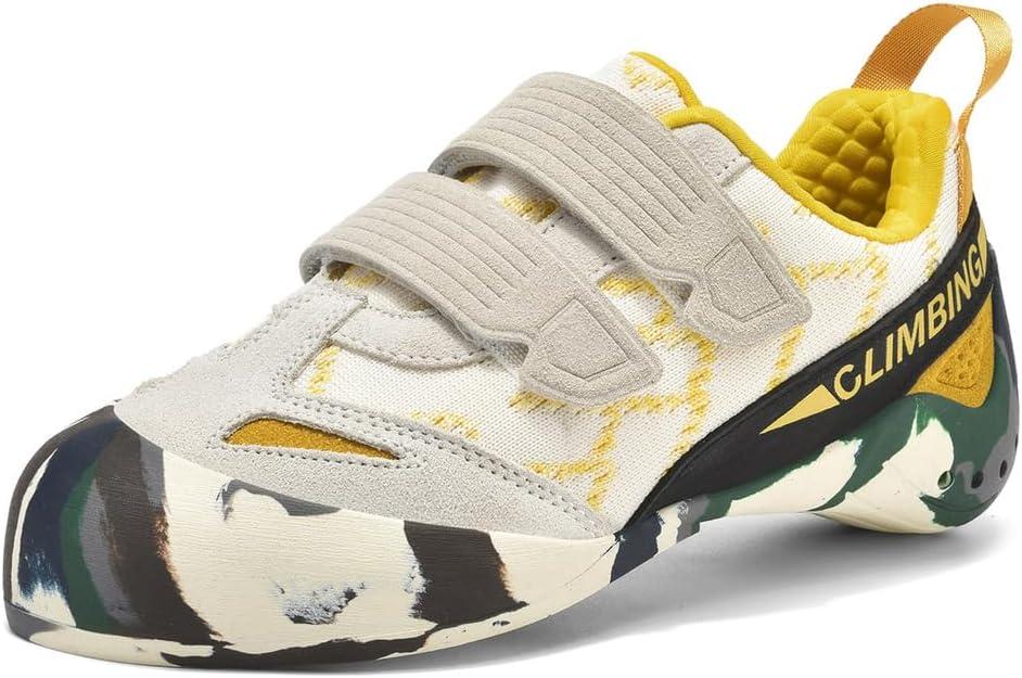 

Скалолазные ботинки ZHENSI для детей, мужчин и женщин, для начинающих, для боулдеринга, кроссовки для занятий в спортзале, бежевый