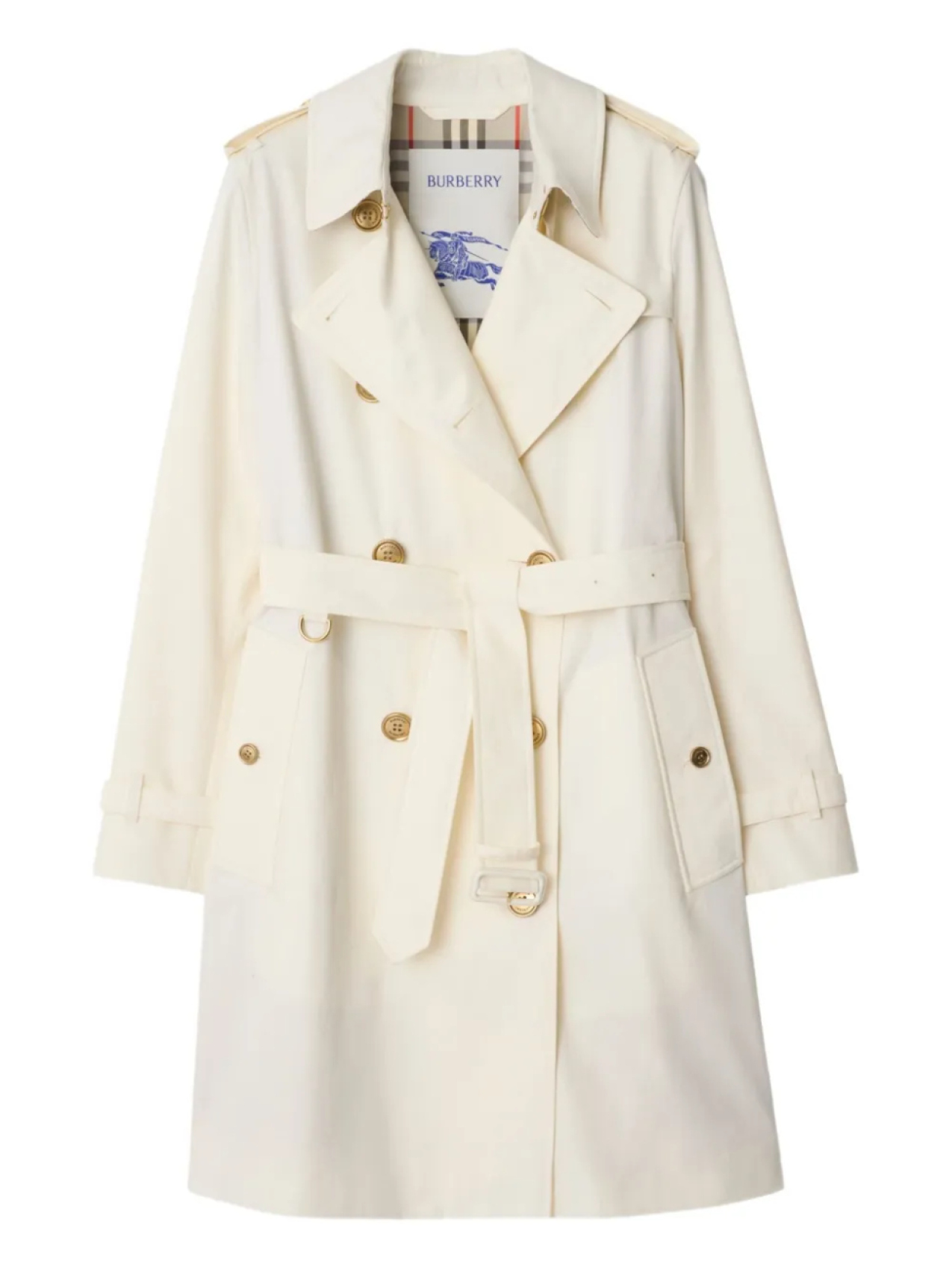 

Пальто Burberry Kensington, нейтральный