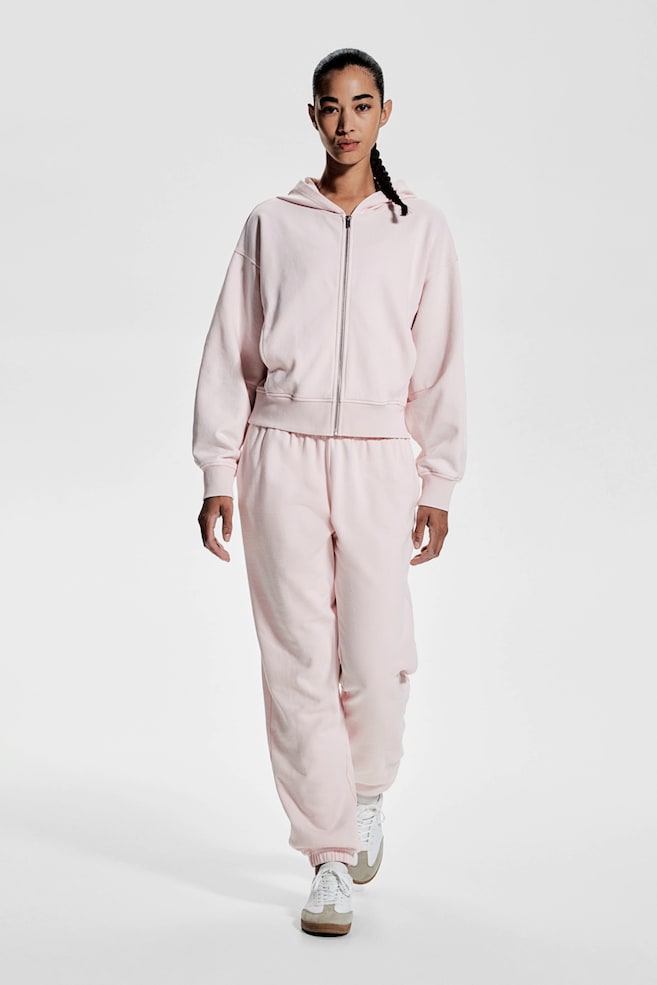 

Спортивная толстовка с капюшоном на молнии H&M, розовый