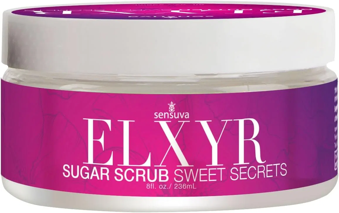 Скраб для тела Sensuva ELXYR Sugar Scrub с ароматом граната, инжира, кокоса и плюмерии, 8 oz