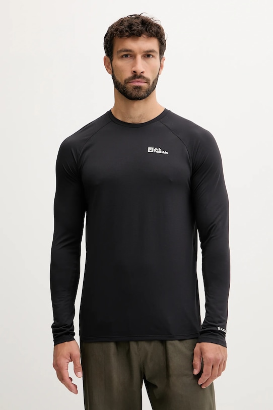 

Спортивная кофта с длинным рукавом Prelight Swift Jack Wolfskin, черный