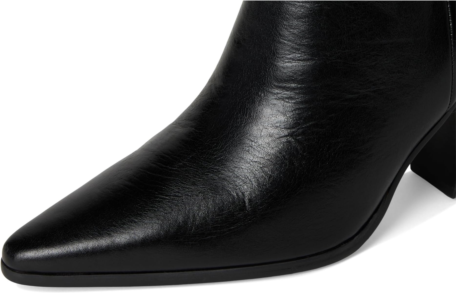 Женские сапоги-ботфорты Steve Madden Bramble кожаные, черный — фото 2