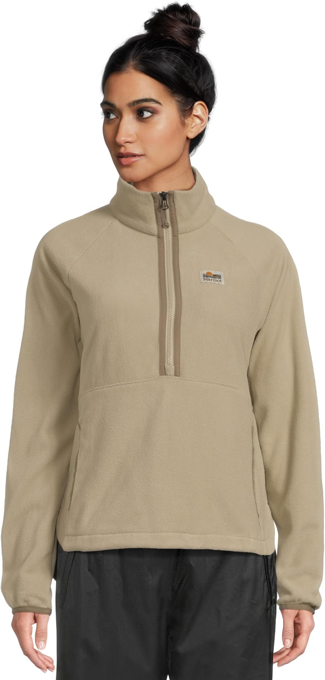 

Женский флисовый пуловер с завязкой вверх Marmot, Shale Grey