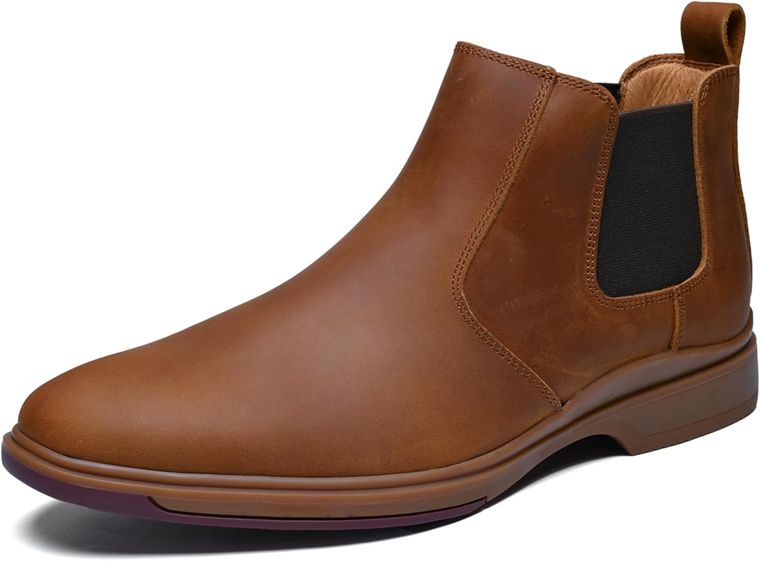 

Мужские ботинки Chelsea ArcBrothers из кожи, удобные, на шнуровке, для повседневного и официального использования, коричневый