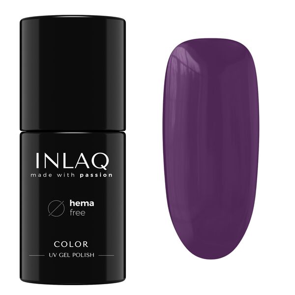 

Гибридный лак для ногтей темно-фиолетовый, 6 мл Inlaq Glamour, цвет dark purple