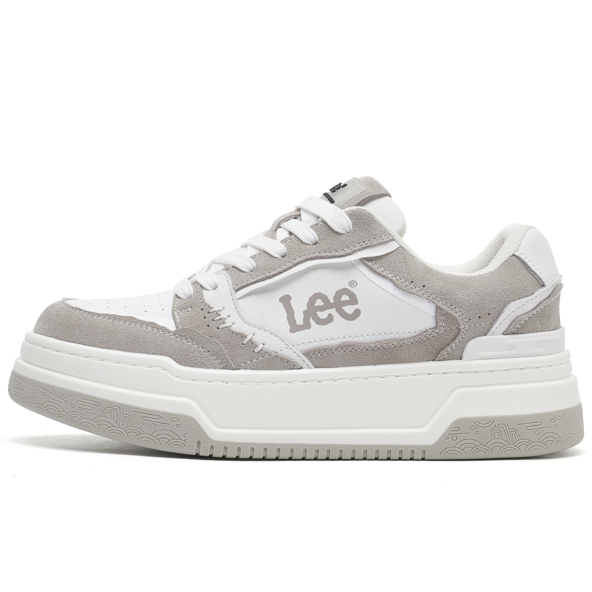 

Lee Серебристые норковые мужские устойчивые к истиранию дышащие низкие скейтерские кроссовки для увеличения роста, цвет Silver Mink