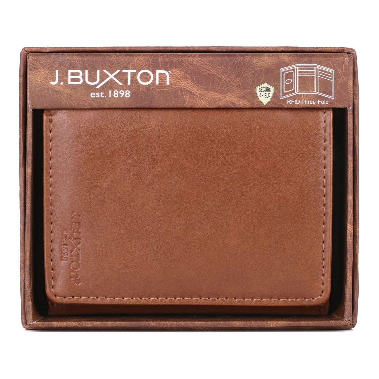 

Кошелек Buxton с блокировкой RFID и тройным складыванием