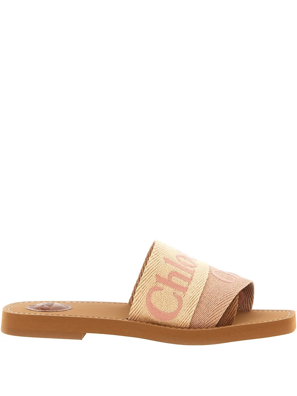 Сандалии с логотипом Woody Chloé, нейтральный