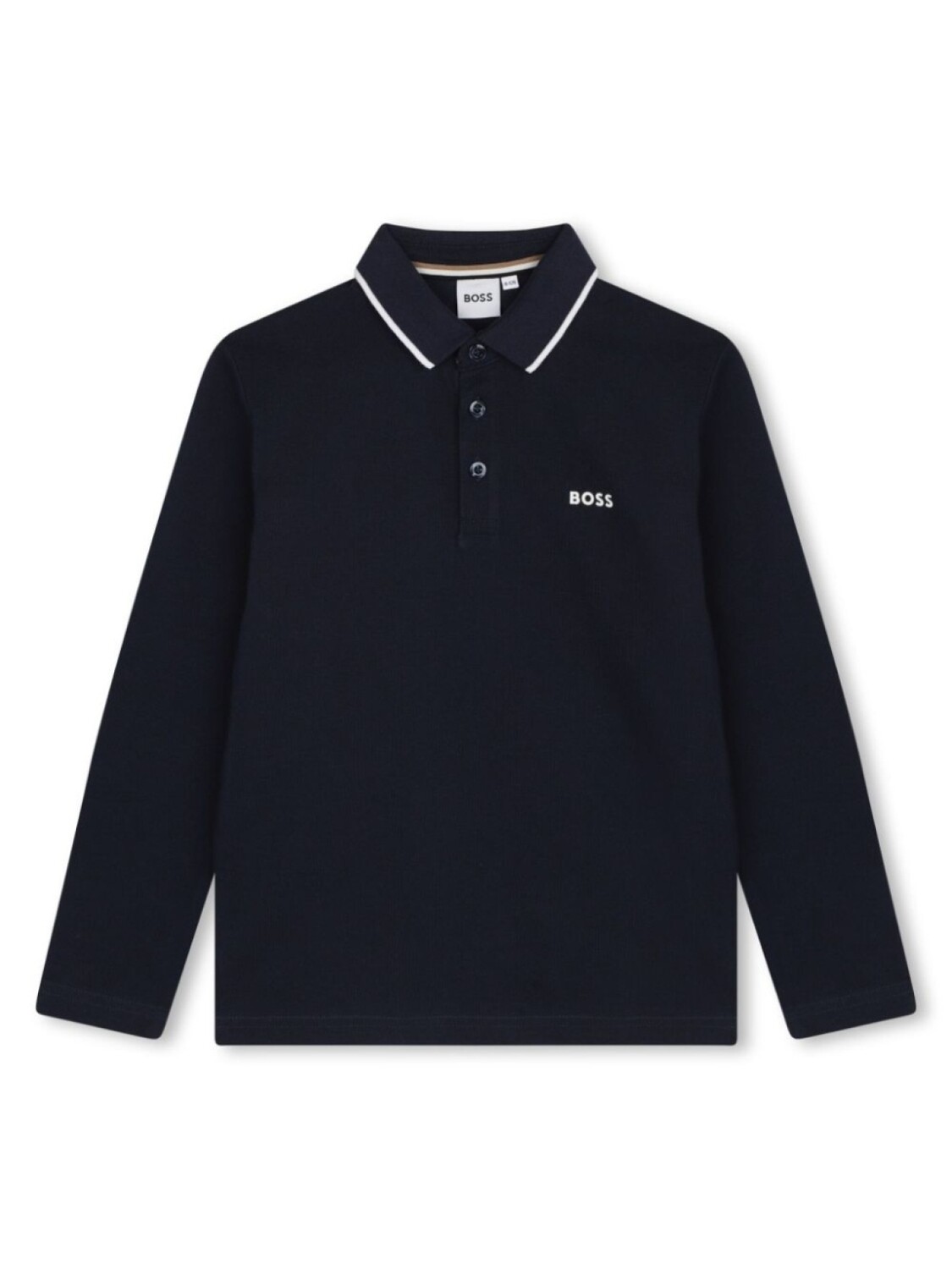 

BOSS Kidswear рубашка поло с логотипом, синий