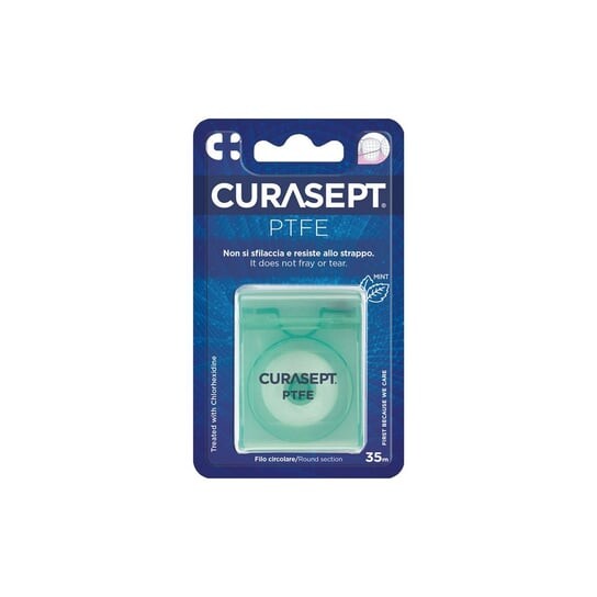

Плоская лента из ПТФЭ с тефлоновым покрытием 35 м, зеленая Curasept, Curaprox
