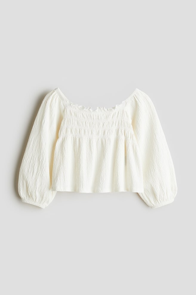 

Блузка со сборками H&M, белый