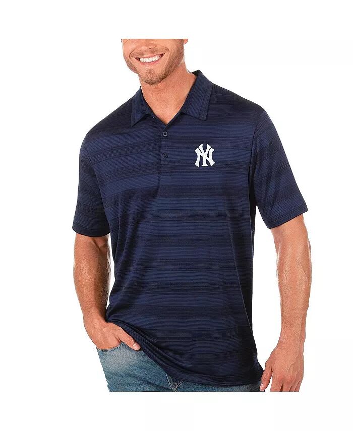 

Мужская темно-синяя футболка-поло New York Yankees Compass Antigua
