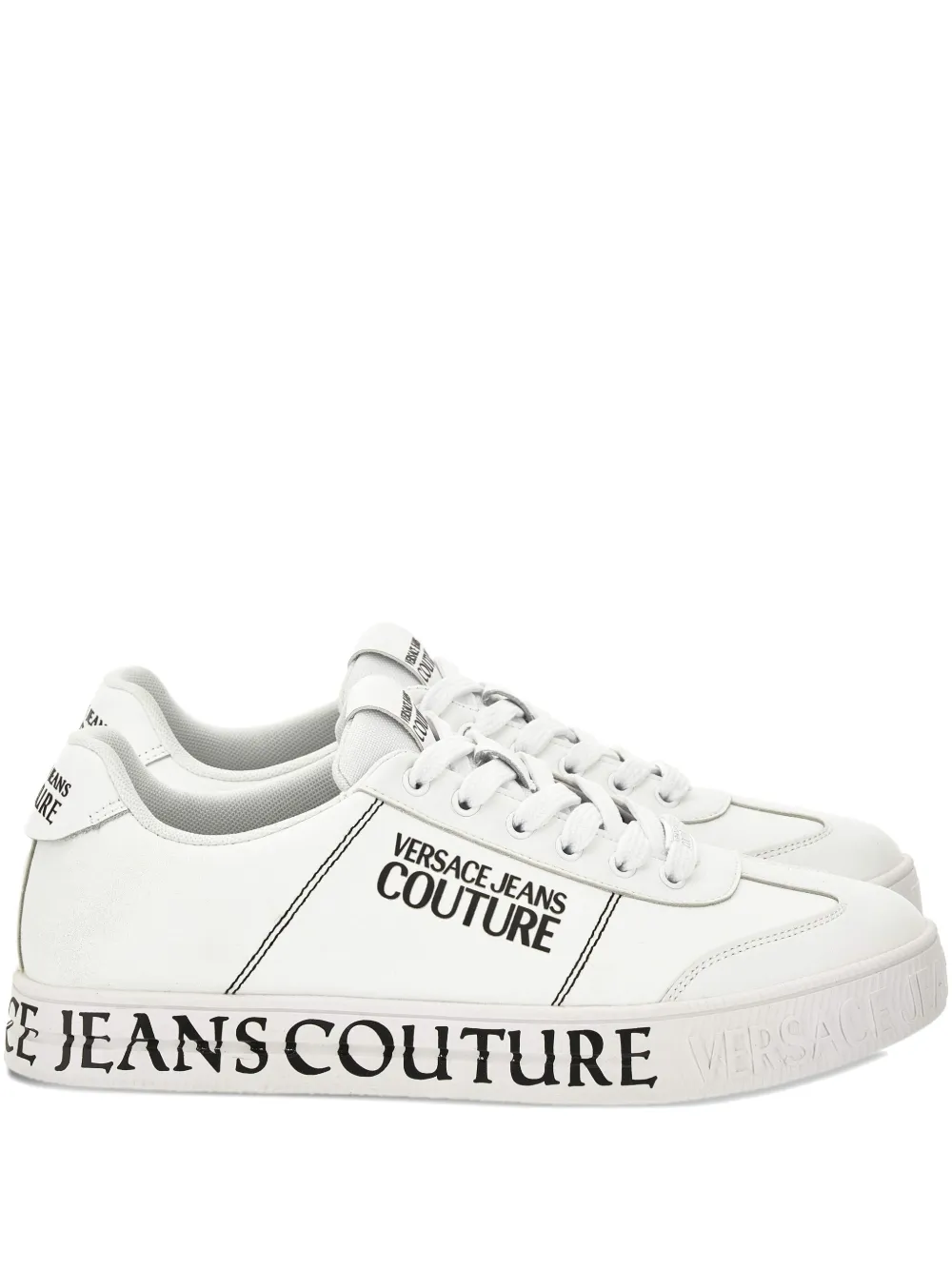 

Кроссовки с логотипом Versace Jeans Couture, белый