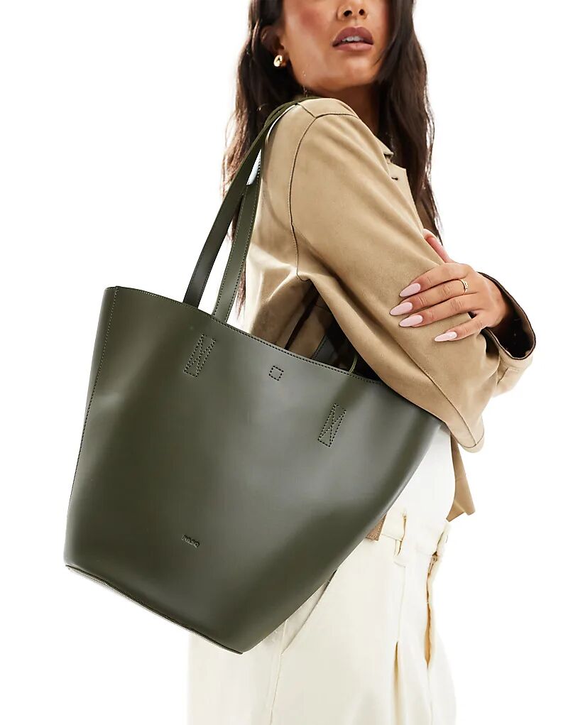 

Сумка через плечо PASQ Curve Top цвета хаки