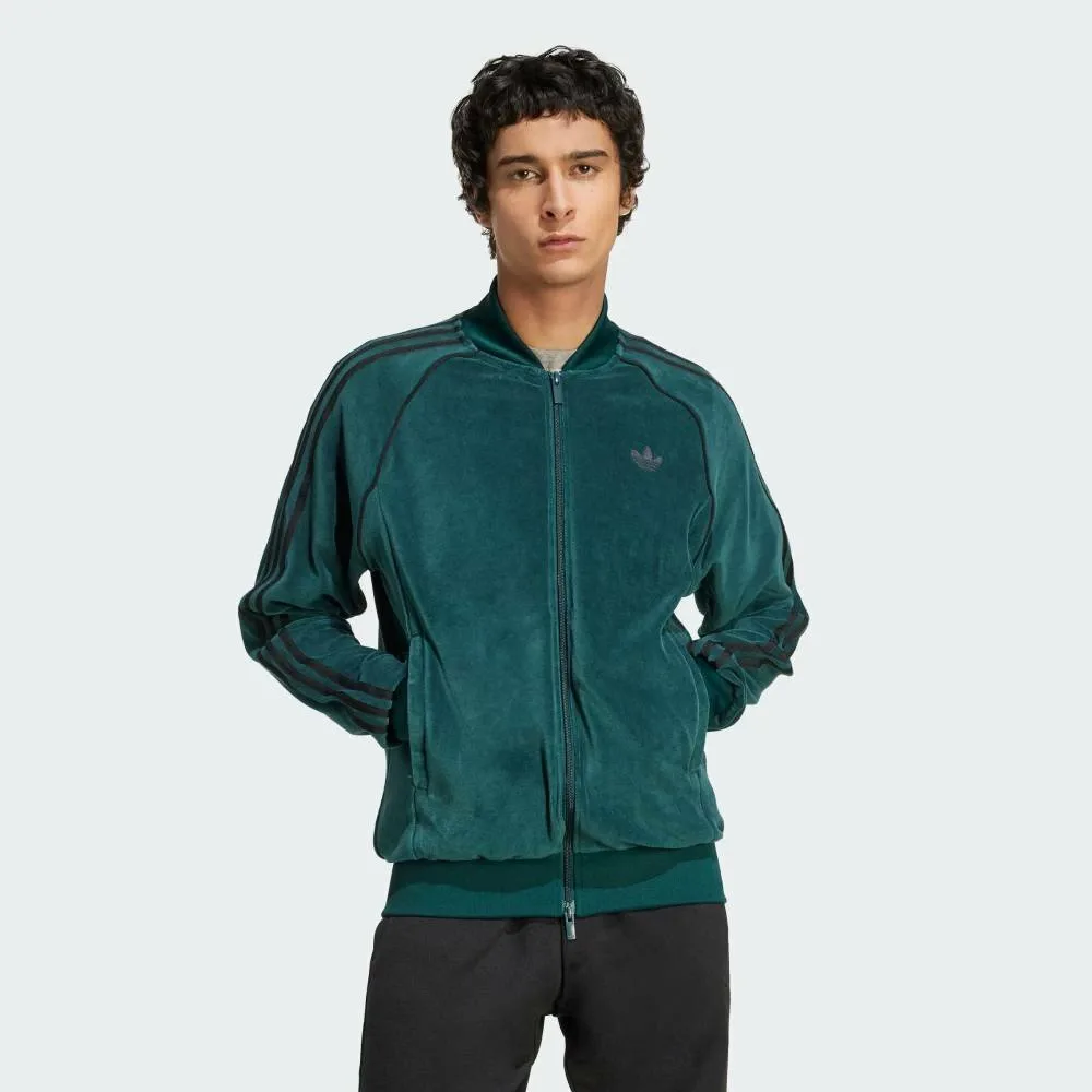 Спортивная футболка Adidas SST Adicolor Velour, цвет Green