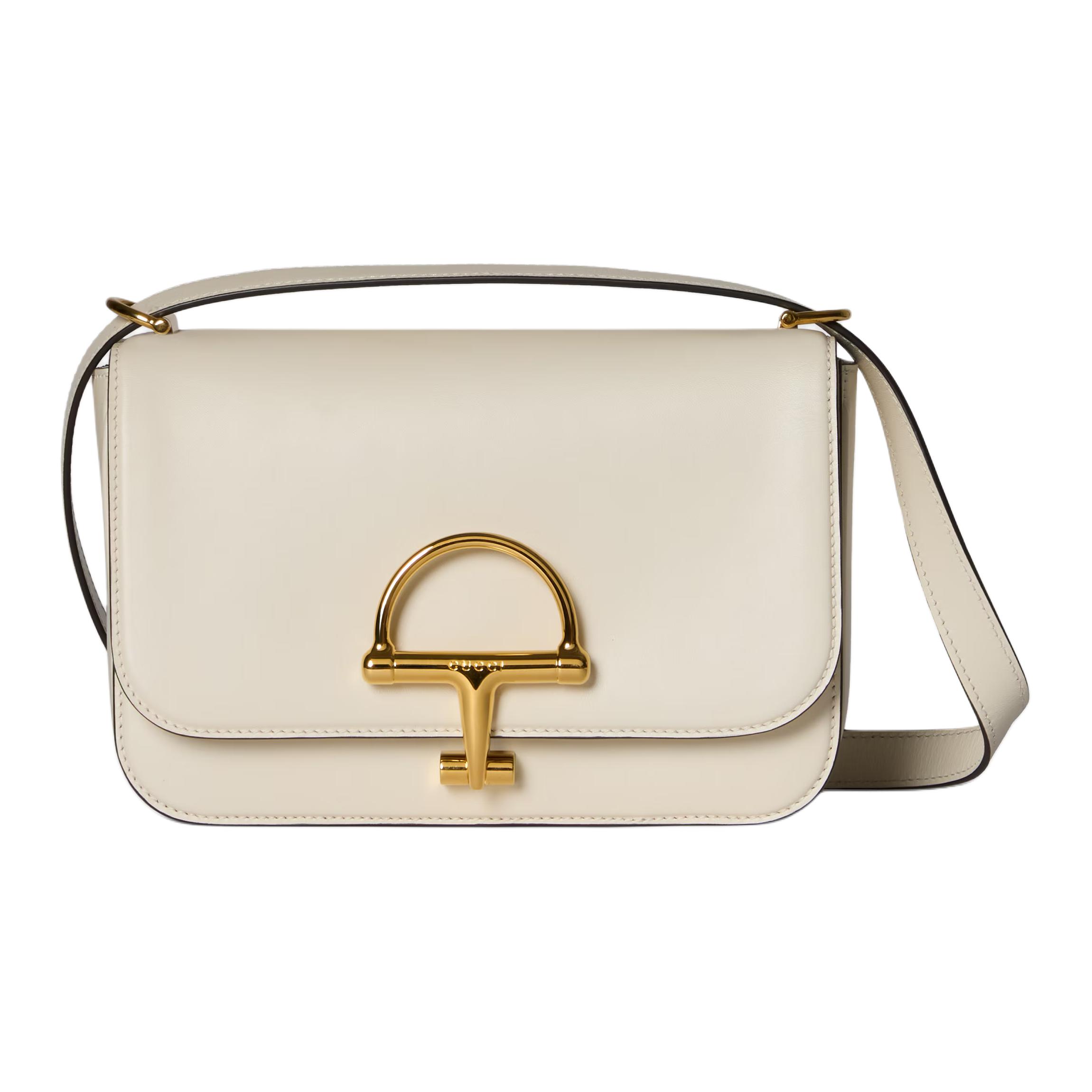 

Кожаная сумка через плечо small women's ivory GUCCI, Set (Bag+Dust Bag)