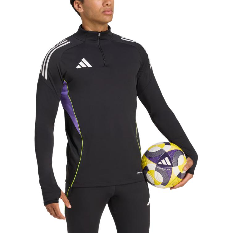 Футболка Tiro 25 SS25 Competition Top мужская Adidas, черный/фиолетовый — фото 3