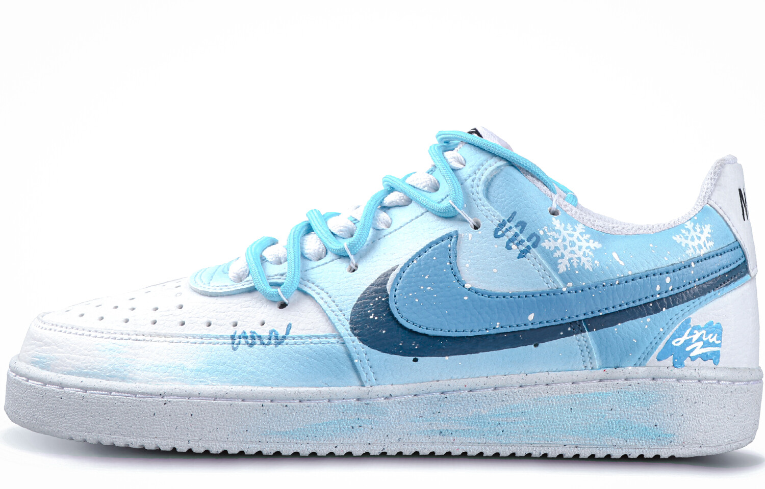

Кроссовки Nike Court Vision 1 Skateboarding Shoes Men Low-top White/Blue, голубой, Синий, Кроссовки Nike Court Vision 1 Skateboarding Shoes Men Low-top White/Blue, голубой