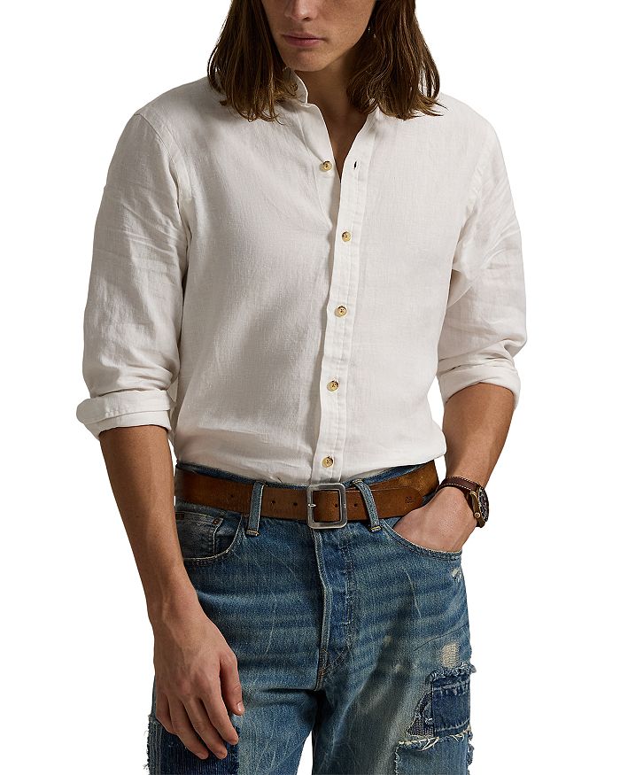 

Классическая льняная рубашка Polo Ralph Lauren, белый