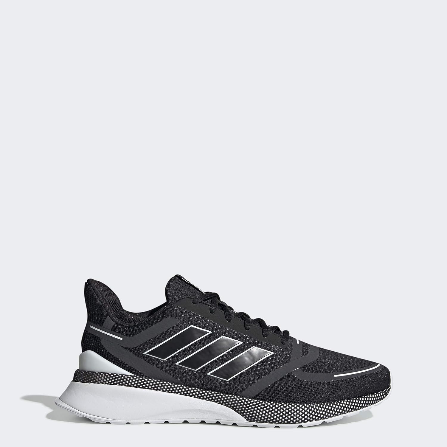 Мужские беговые кроссовки Adidas Nova, белый/черный — фото 2