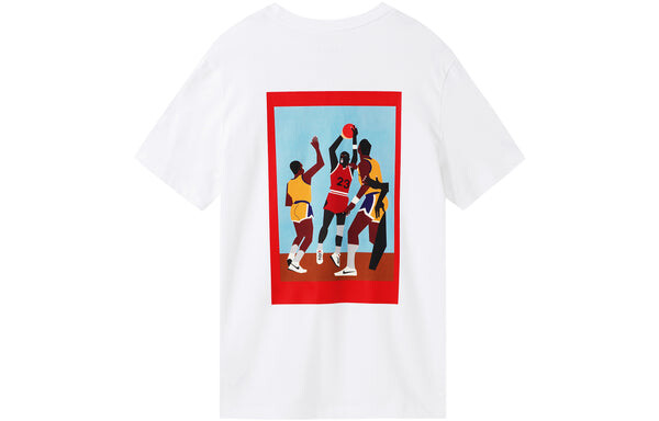 Рубашка (WMNS) Jordan x Nina Chanel Abney T-shirt 'White', белый — фото 2