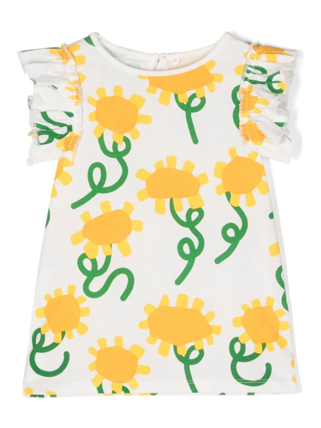 

Stella McCartney Kids топ с цветочным принтом, белый