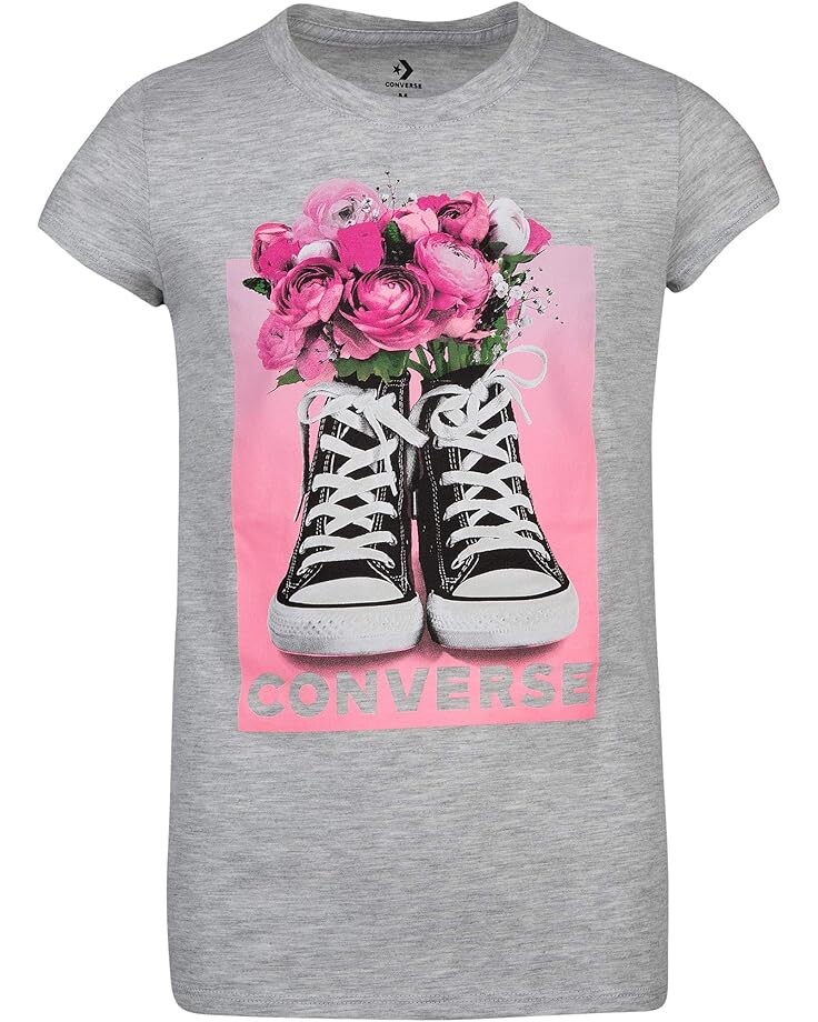 

Футболка Converse Kids Sneaker Vase Tee, цвет Lunar Rock Heather