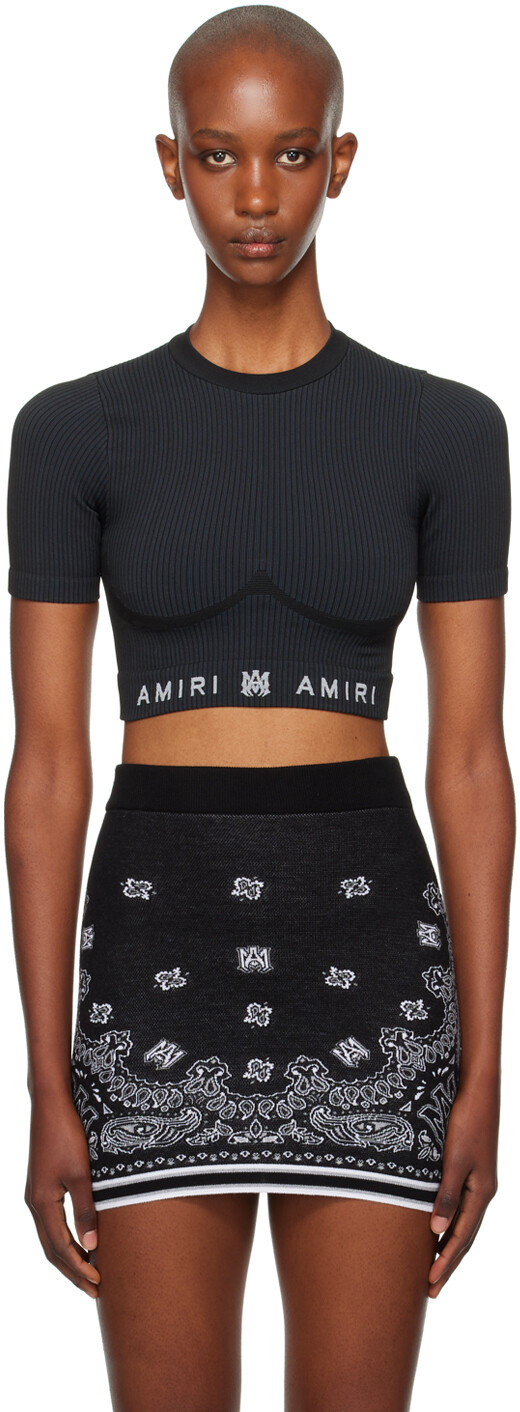 

Футболка спортивная бесшовная MA Ribbed AMIRI