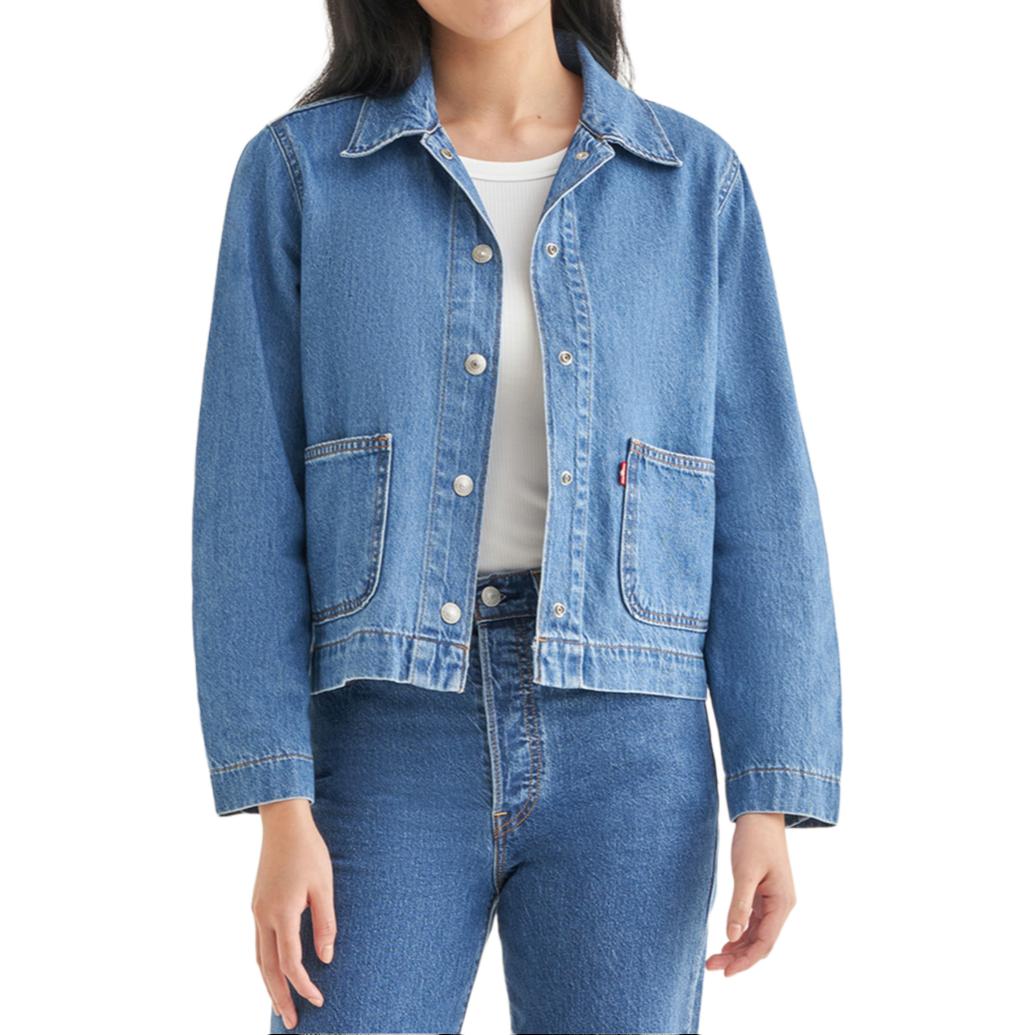 

Джинсовая куртка Levi’s женская средняя синяя Levis