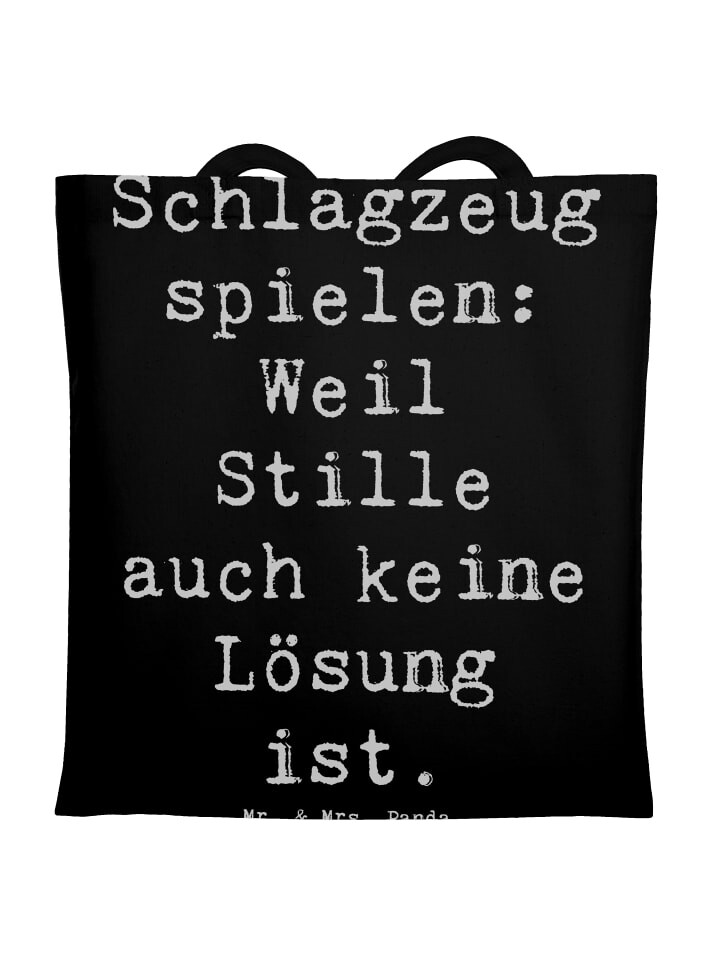 

Сумка Mr. & Mrs. Panda Tragetasche Schlagzeug Magie mit Spruch, черный