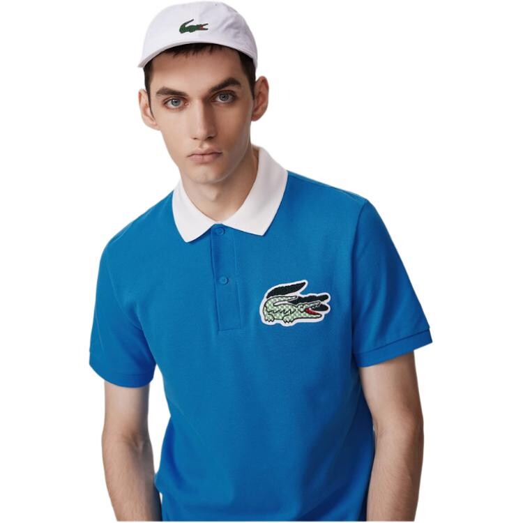 Рубашка поло LACOSTE, мужская, синий — фото 3