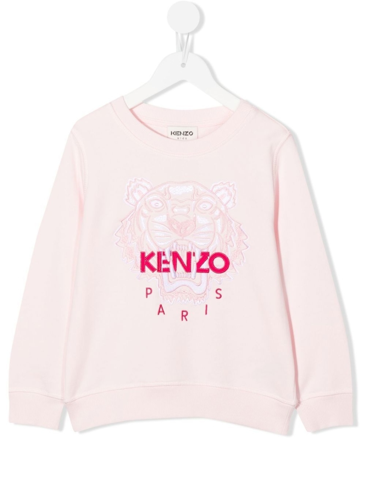 

Kenzo Kids толстовка с вышитым логотипом, розовый